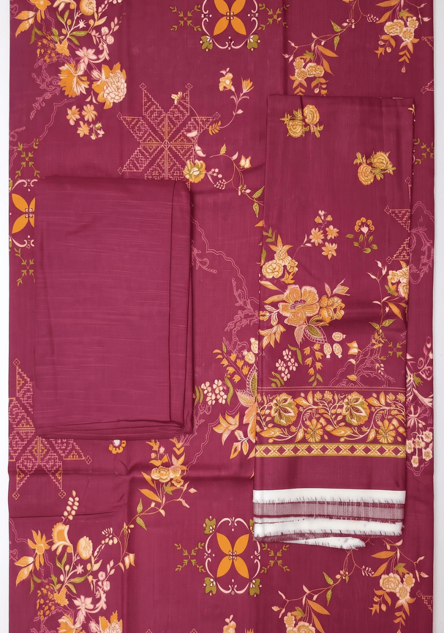 Saya Printed Khaddar 3PC-V1-D17