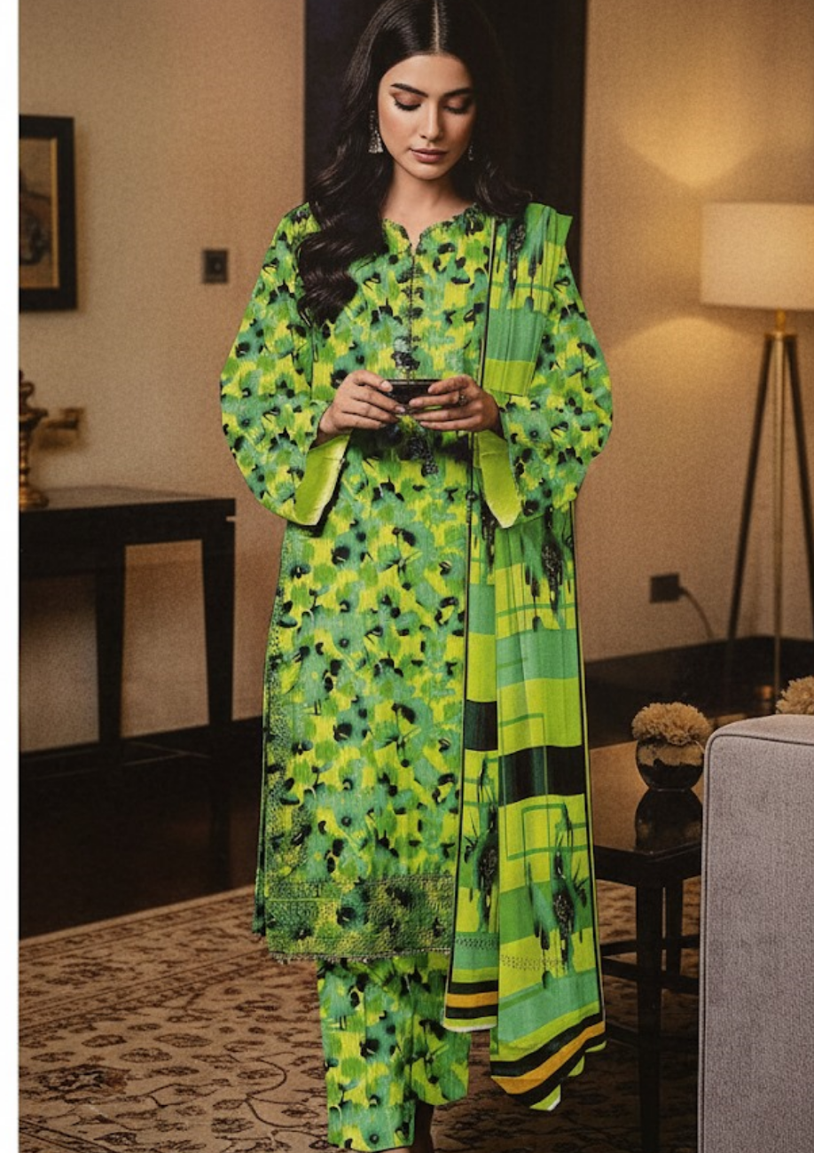 Bin Inam Banadora Linen Allover 3pc D17