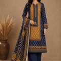 Sabeen Chamki Printed Lilen 3PC-V1-D9