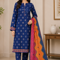 Bin Saeed Luxury Lawn 3Pc Suit Vol-3D9