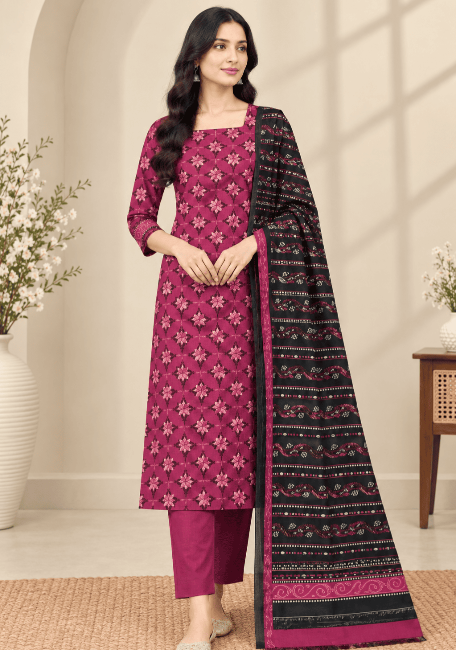 Saya Printed Khaddar 3PC-V1-D9