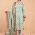 Bin Saeed Luxury Lawn 3Pc Suit Vol-2D4