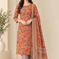 Salina Premium Printed Linen 3PC Luxury Collection V1-D18