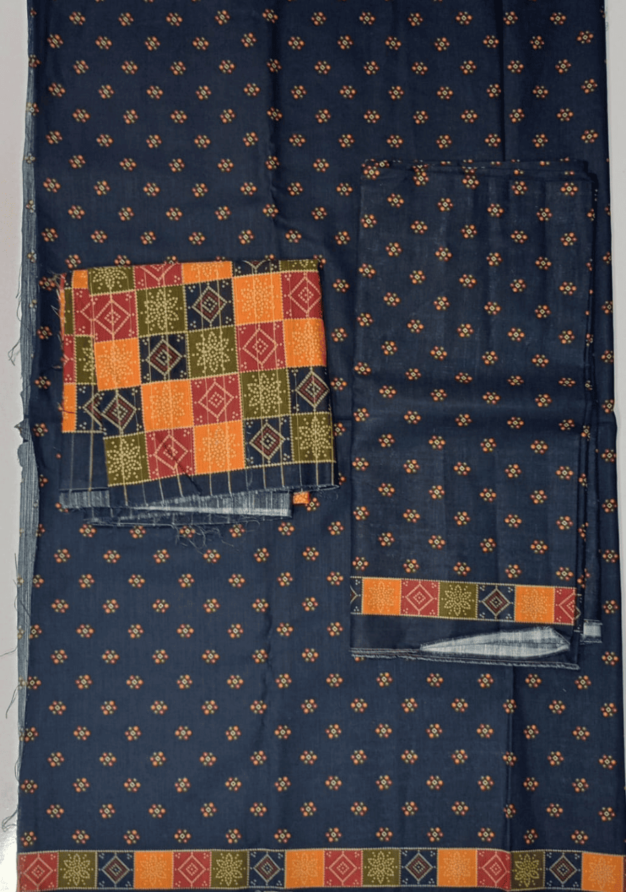 Bin Saeed Printed Khaddar 3PC Suit Vol.02 D9