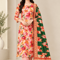 Salina Premium Printed Linen 3PC Luxury Collection V1-D19