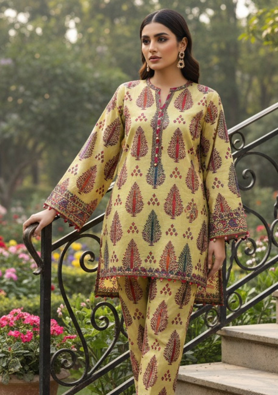 Sabeen Banadora Allover Printed 2pc V3-D10