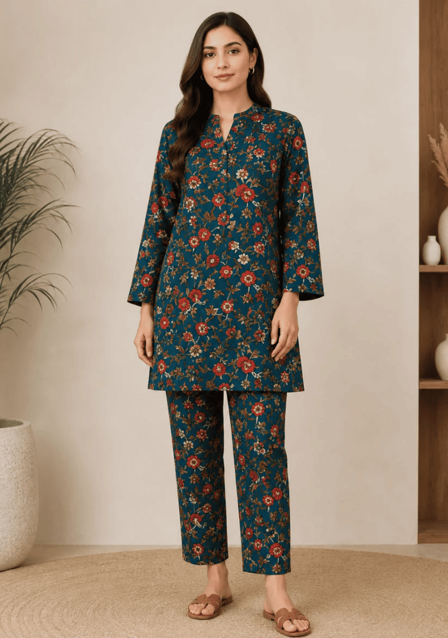 Sabeen  Allover Printed 2pc V4-D18