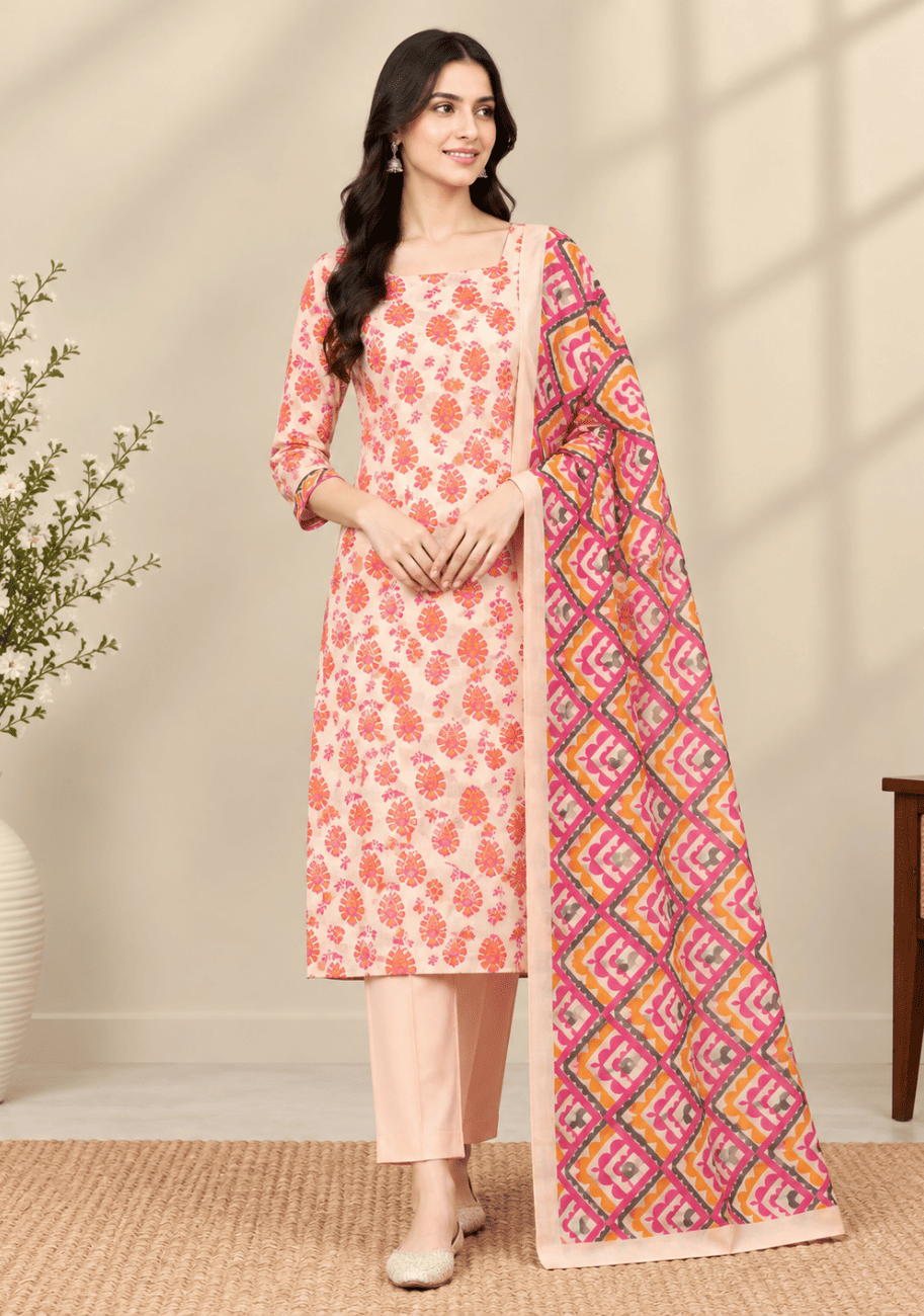 ALKARAM Printed Khaddar 3PC-V1-D10