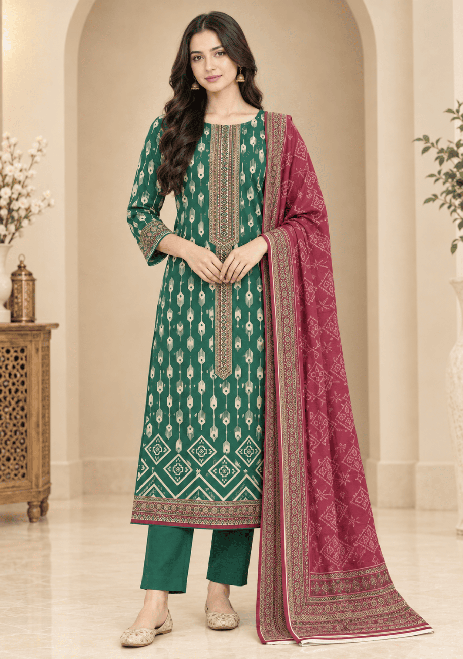 Sabeen Printed Cotton 3PC-V2-D10