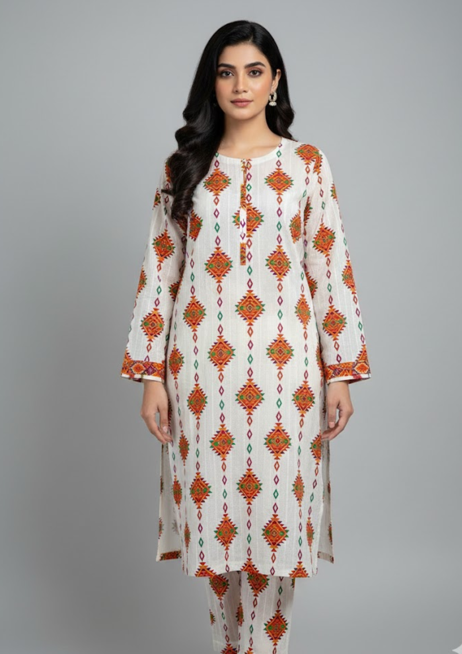 Sabeen Banadora Allover Linen 2pc D41