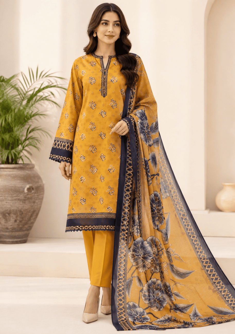 Gen-Z Luxury Printed Lawn 3pc Vol.1.D5