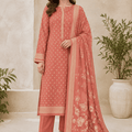 Bin Saeed Luxury Lawn 3Pc Suit Vol-4D1