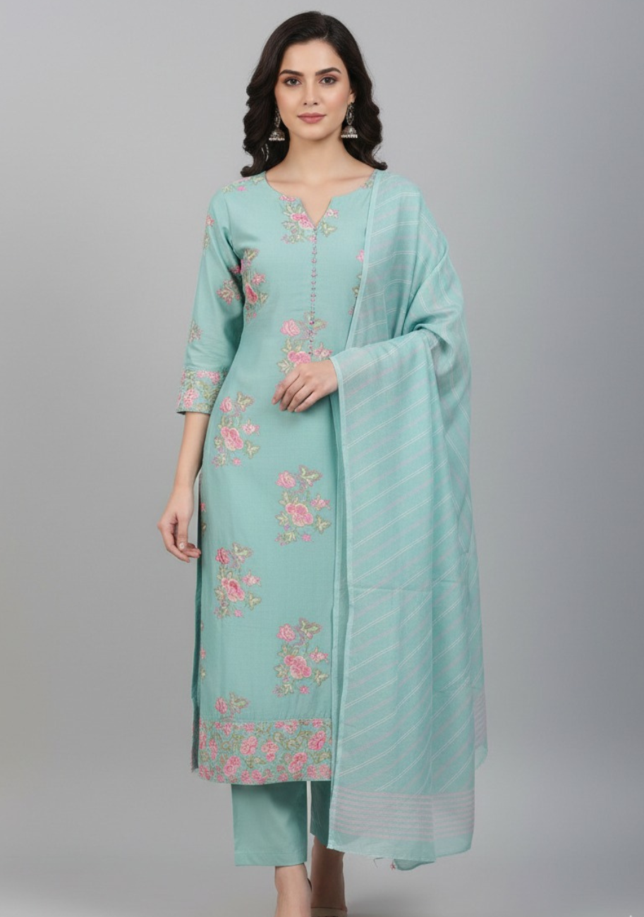 J.Luxury Printed Lawn 3pc Vol-1.D1