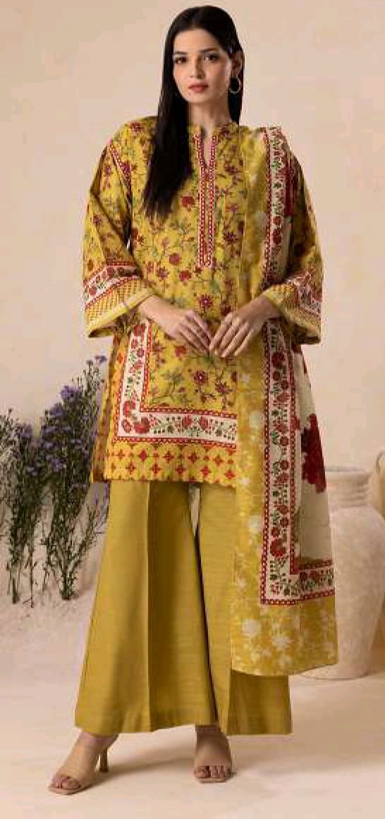 Zellbury Printed Khaddar 3pc D1