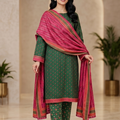 Bin Saeed Luxury Lawn 3Pc Suit Vol-2D20