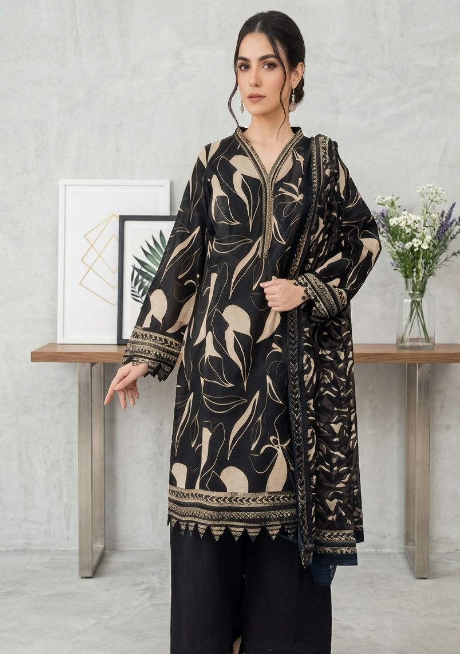 Bin Inam Rangoli Lawn 3pc Vol-2-D3