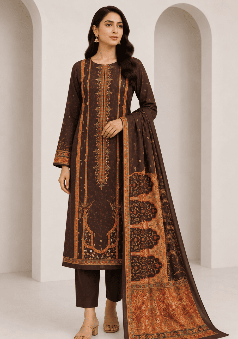 Bin Inam Dobby Luxury Printed Summer Lawn 3pc-v1-D1