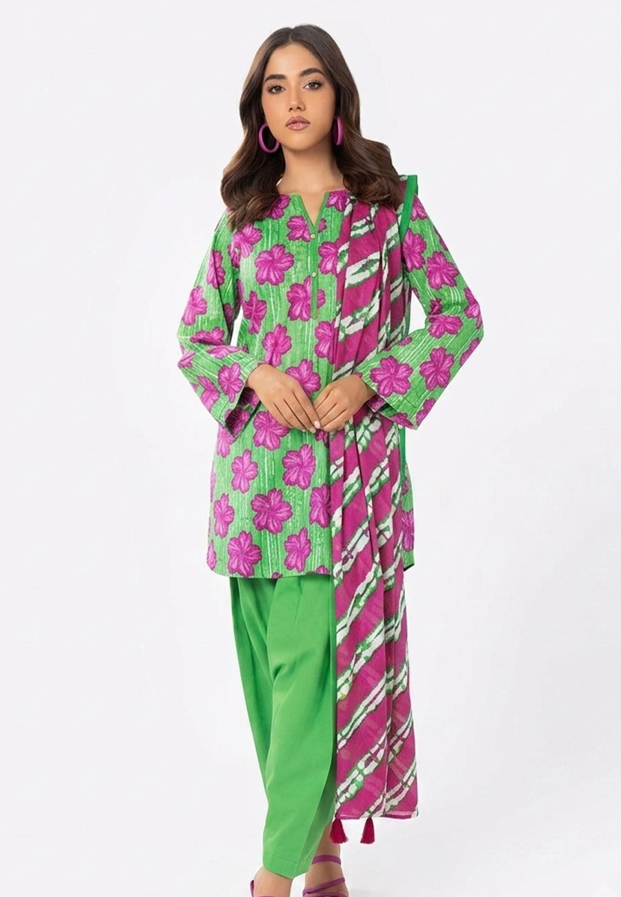 Alkaram Printed Luxury Lawn Shirt & DupattaD1