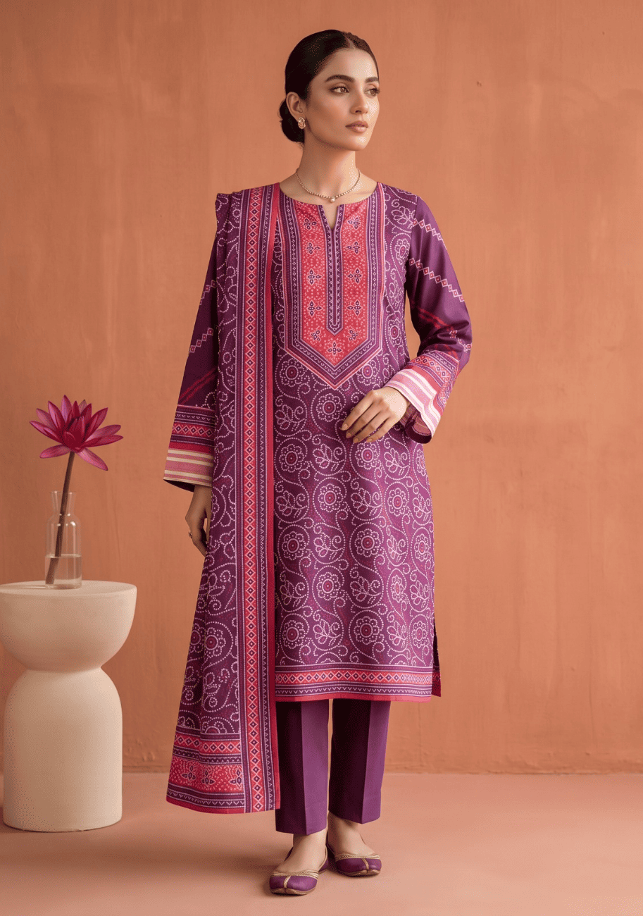 Sabeen Printed Cotton 3PC V3-D1