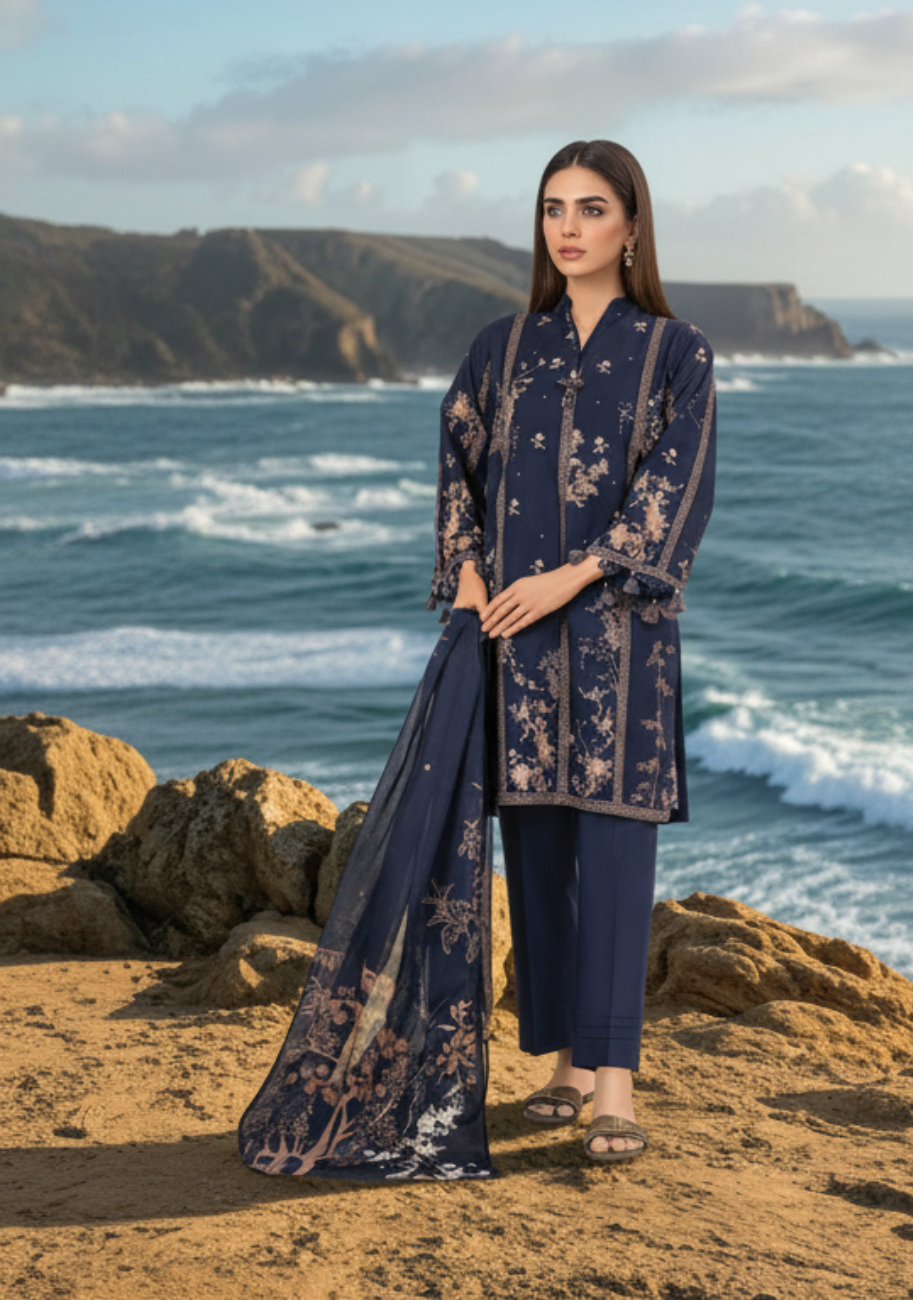 MTJ Premium Printed Lawn 3pc Vol-5 D1