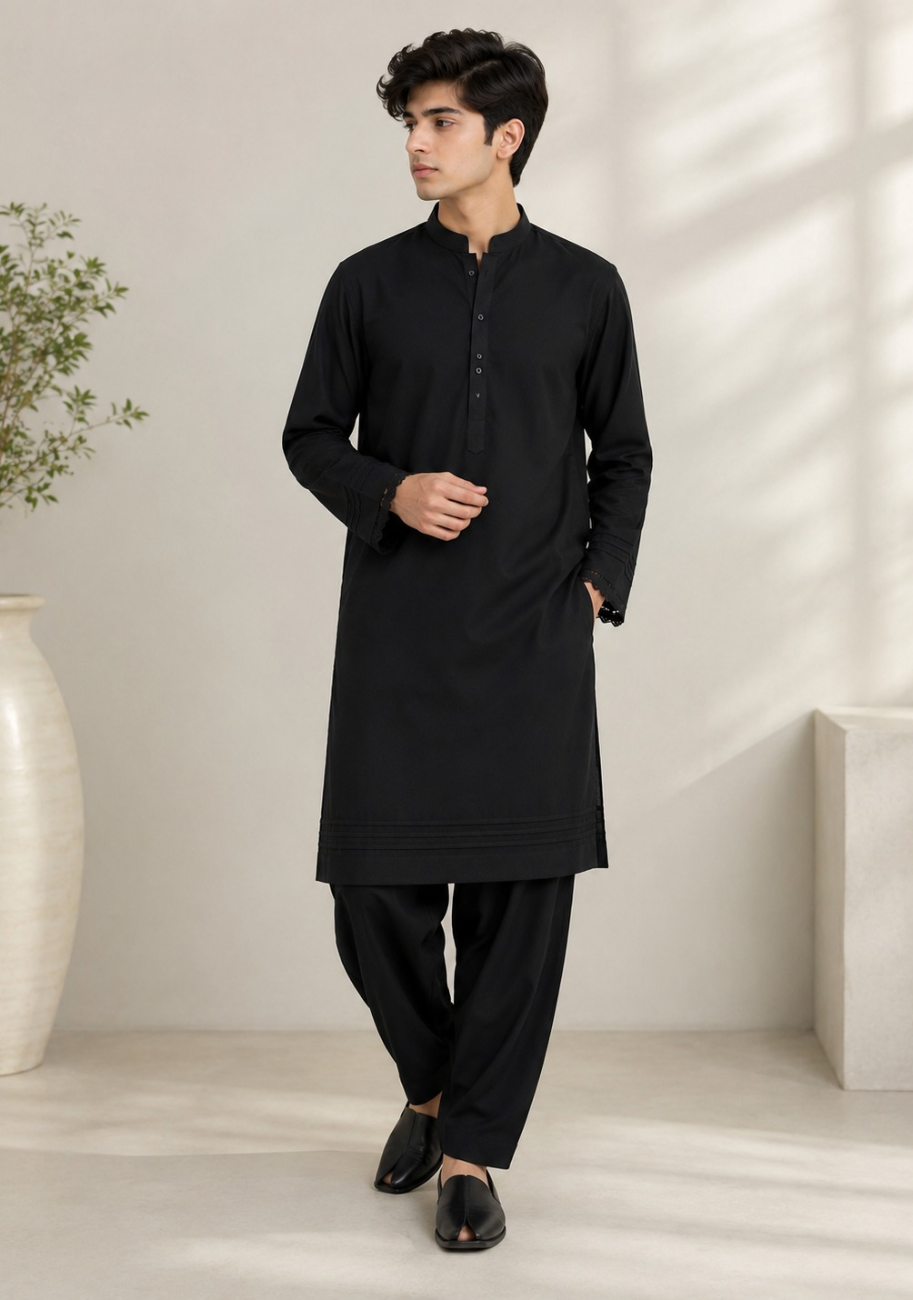 Bin Inam Osco Gents Unstitched Soft Wash N Wear Suit Vol-1-D1