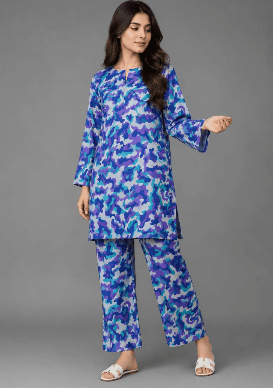 Sabeen  Allover Printed 2pc V4-D10