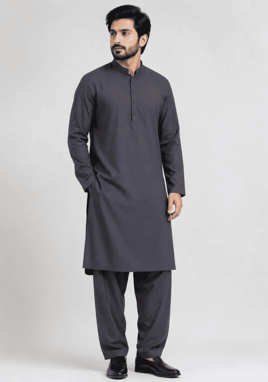 Bin Inam Burak Gents Unstitched Soft Wash N Wear Suit Vol-1-D1