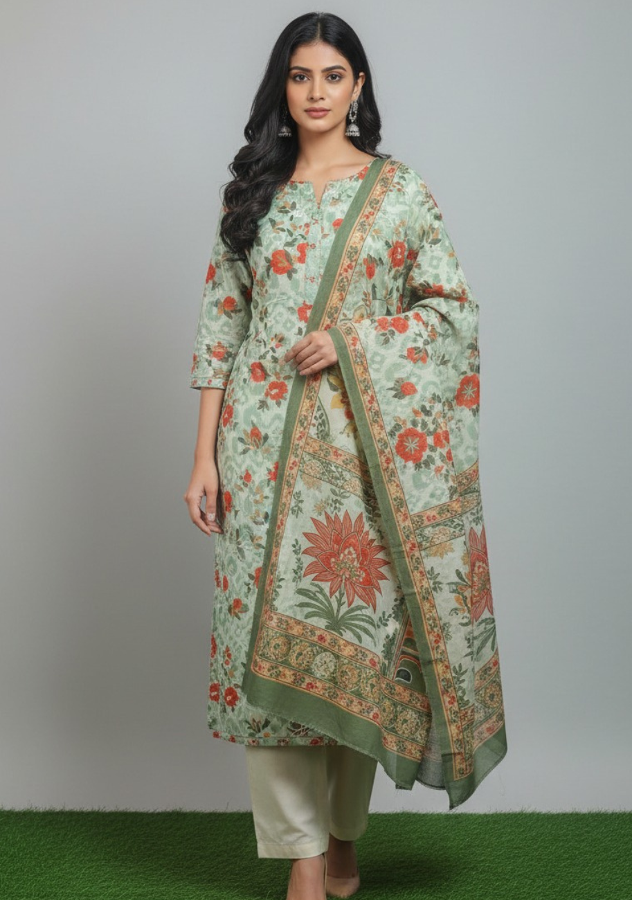 J. Luxury Printed Lawn 3pc Vol-2.D5