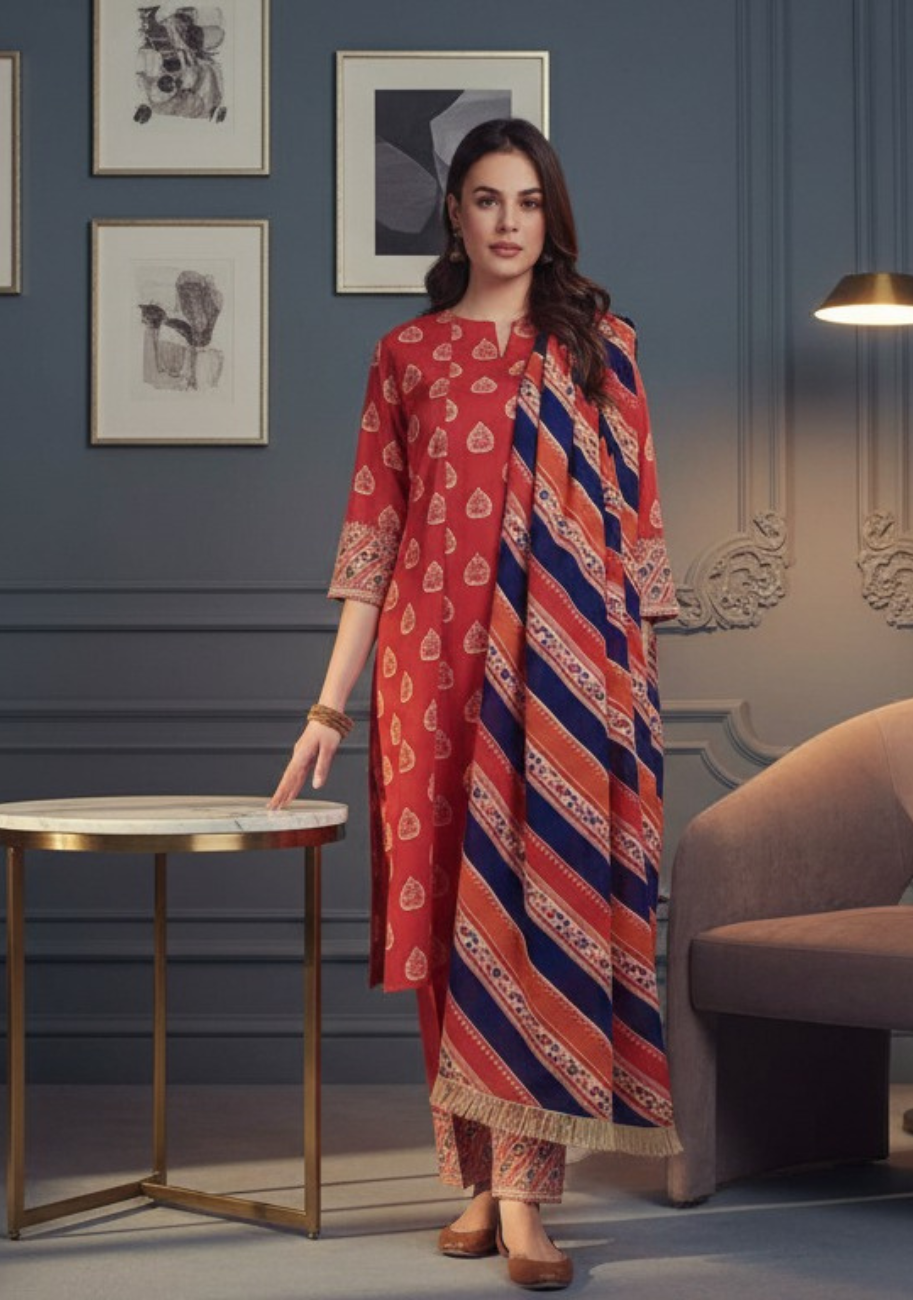 Kayseria Printed Lawn 3pc D10