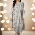 Bin Inam Mother Collection Printed Dhanak 3pc D1