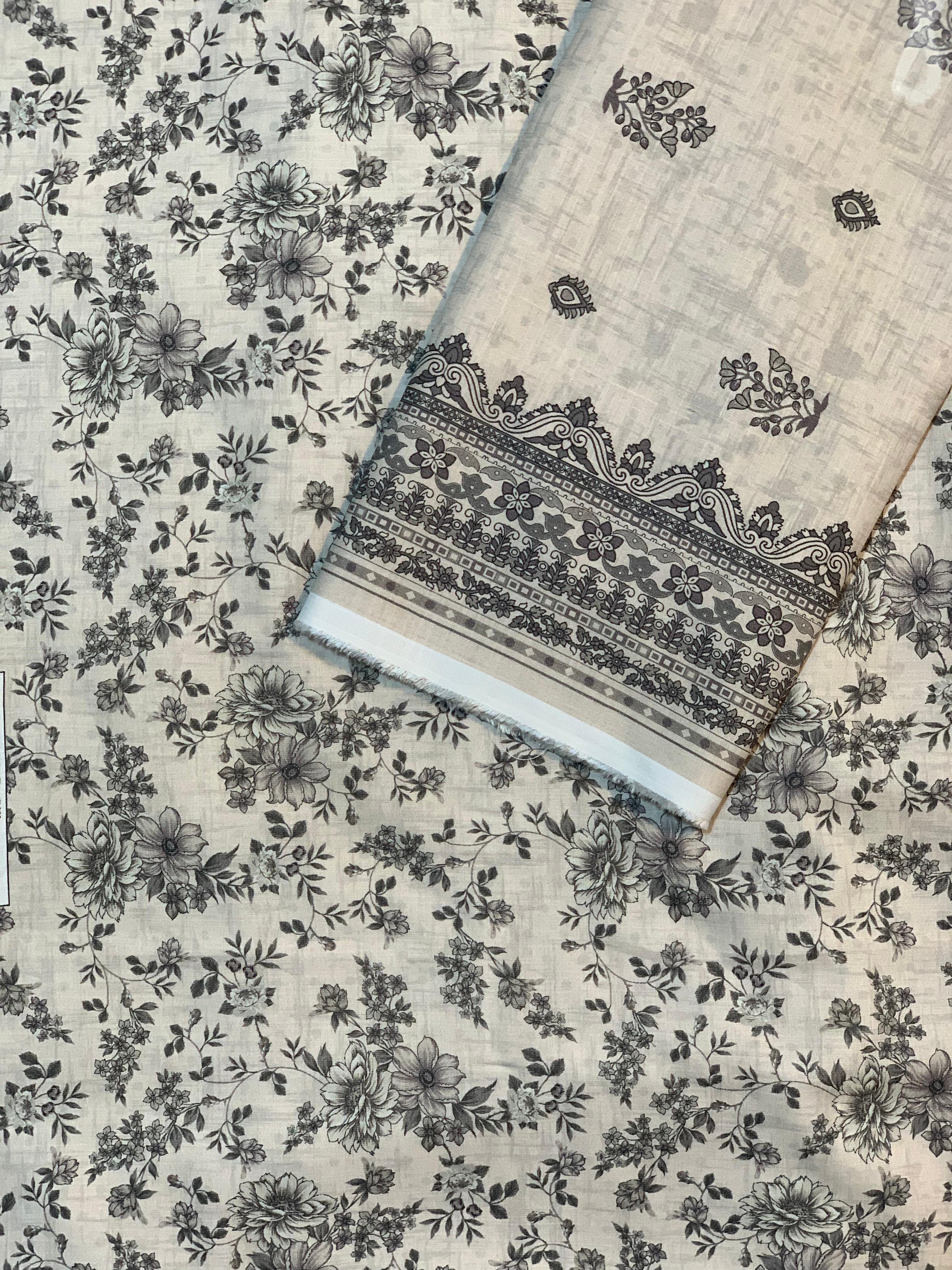 Bin Inam Mother Collection Printed Dhanak 3pc D1