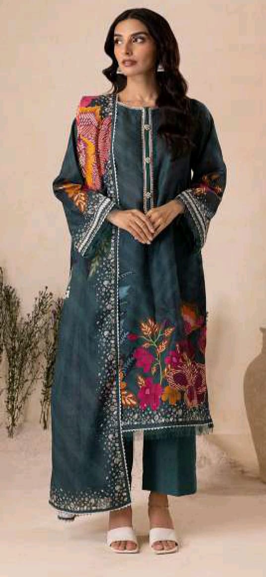 Zellbury Printed Karandi 3pc D2