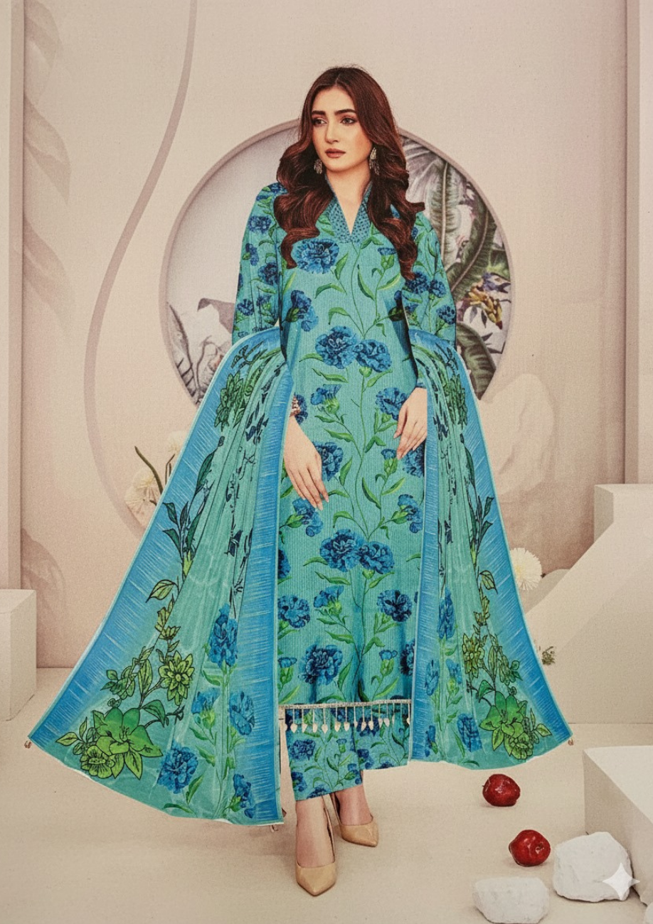 Bin Inam Banadora Linen Allover 3pc D20