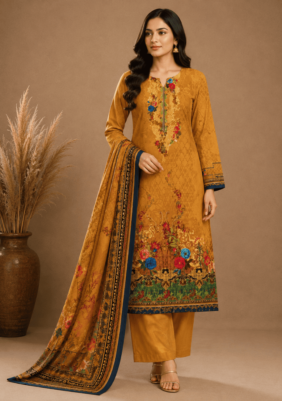 FIVE STAR Printed Karandi 3PC-V3-D2