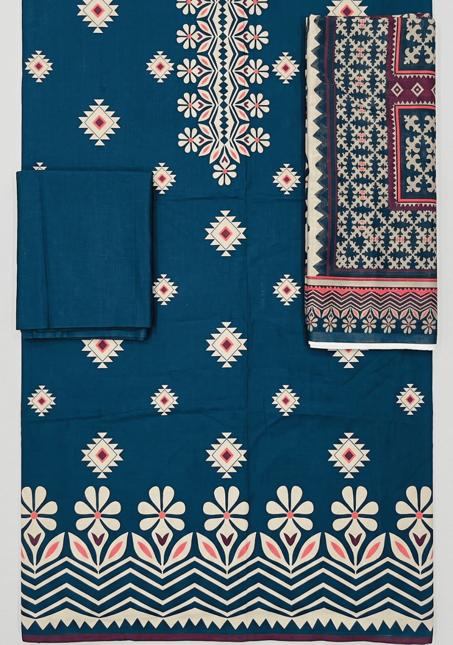 Sabeen Printed Cotton 3PC-V2-D11