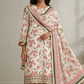 ALKARAM Printed Khaddar 3Pc Suit-V2-D12