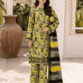 Bin Inam Zee Fashion Doriya Linen Allover 3pc v2-D2