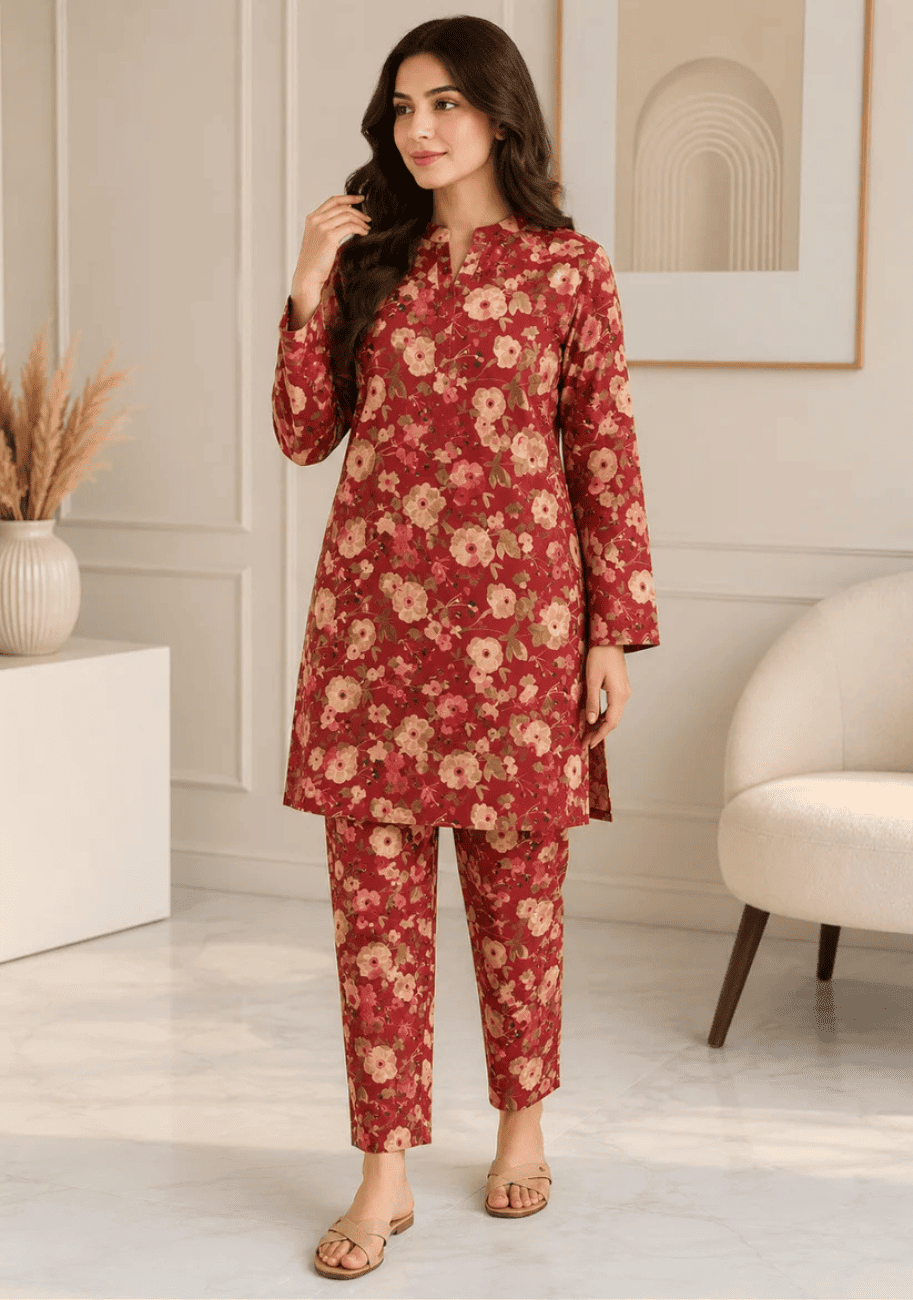 Sabeen  Allover Printed 2pc V4-D13