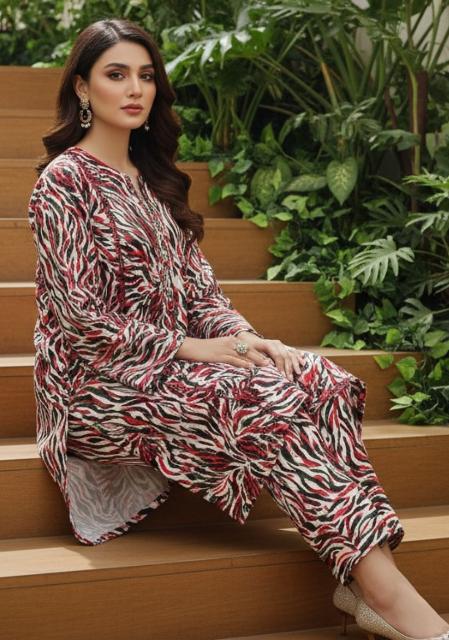 Sabeen Banadora Allover Printed 2pc V3-D13