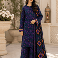 Bin Inam Zee Fashion Doriya Linen Allover 3pc v2-D3