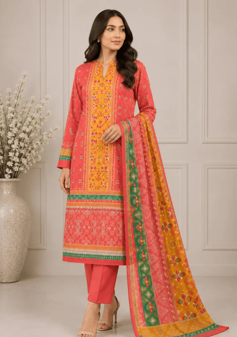 Nishat Luxury Printed Lawn 3pc Vol.5.D9
