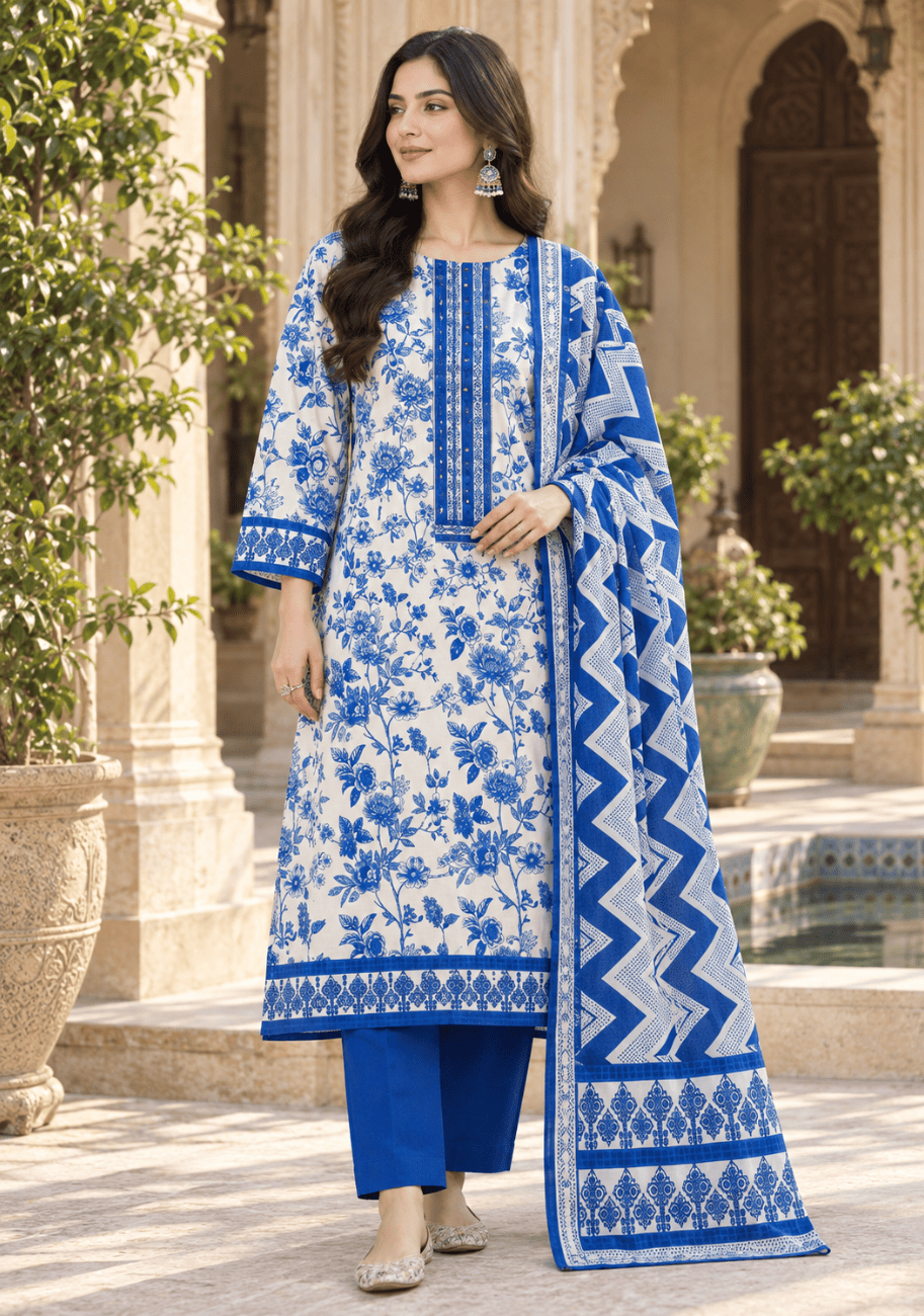 FIVE STAR Moonsoon Printed Lilen 3PC-V1-D15