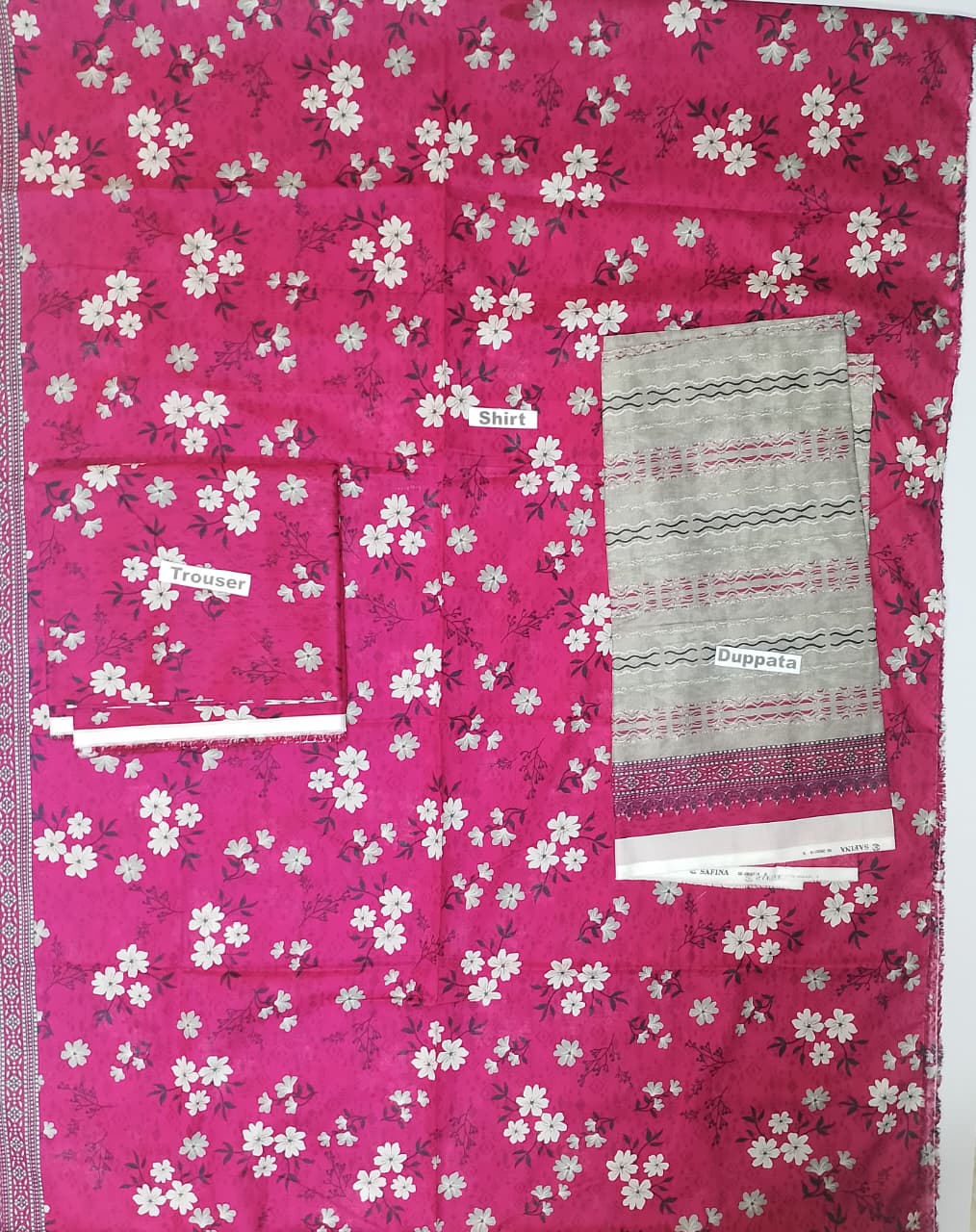 Bin Saeed Luxury Lawn 3Pc Suit Vol-1 D2