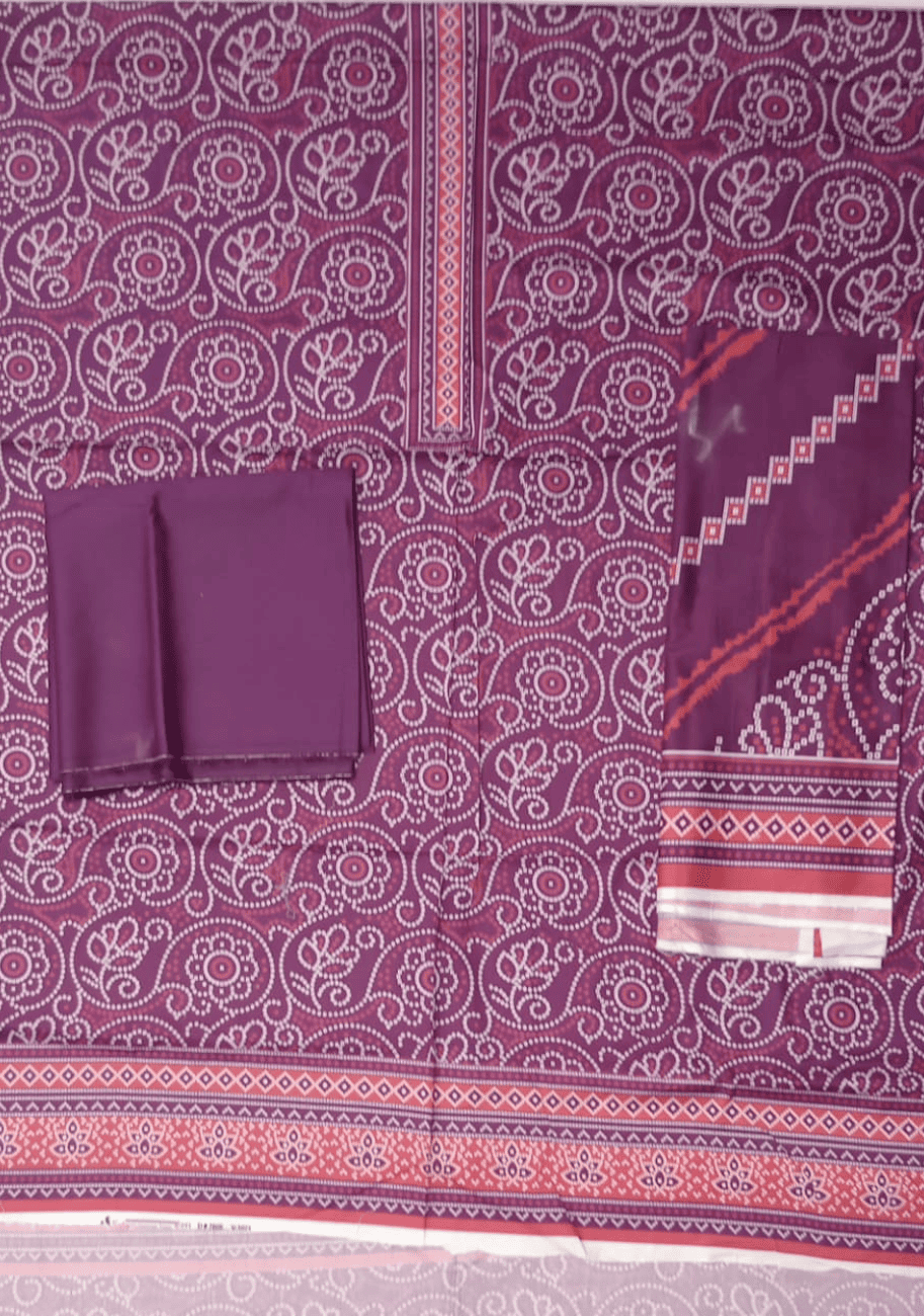 Sabeen Printed Cotton 3PC V3-D1