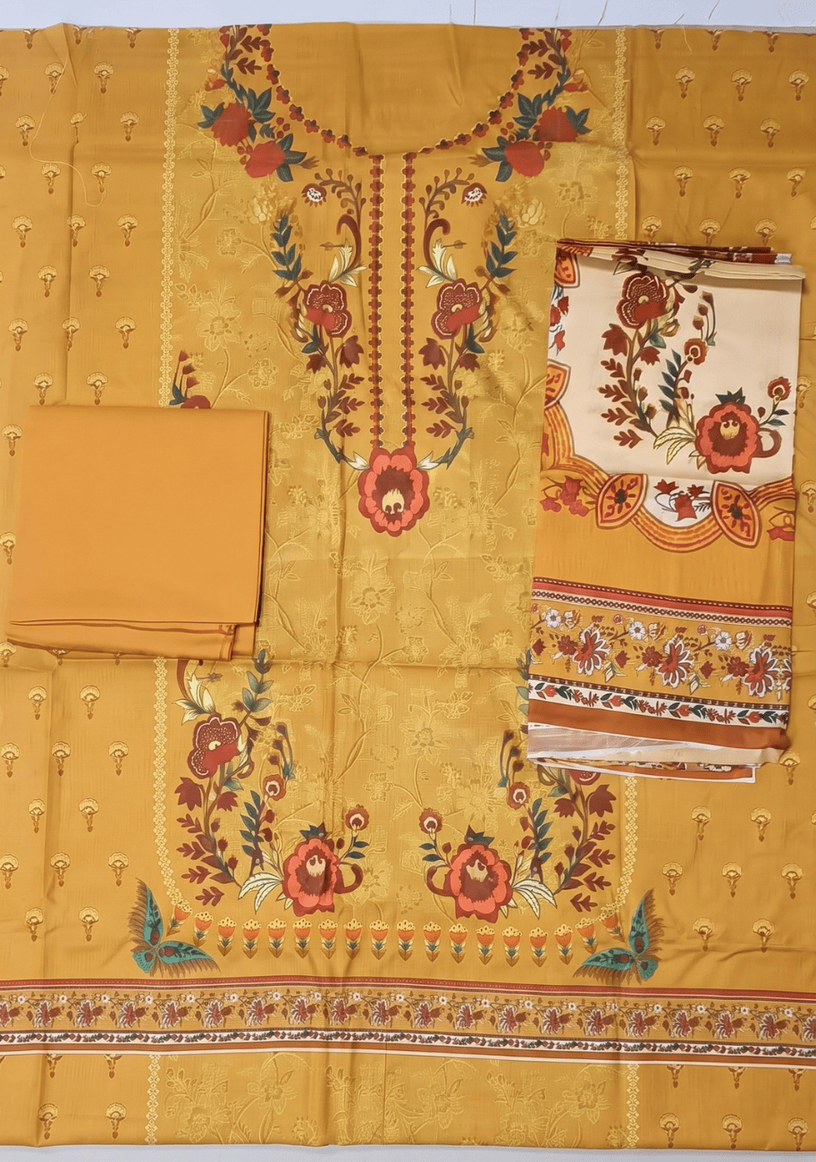 Salina Premium Printed Khaddar 3PC Luxury Collection V2-D1