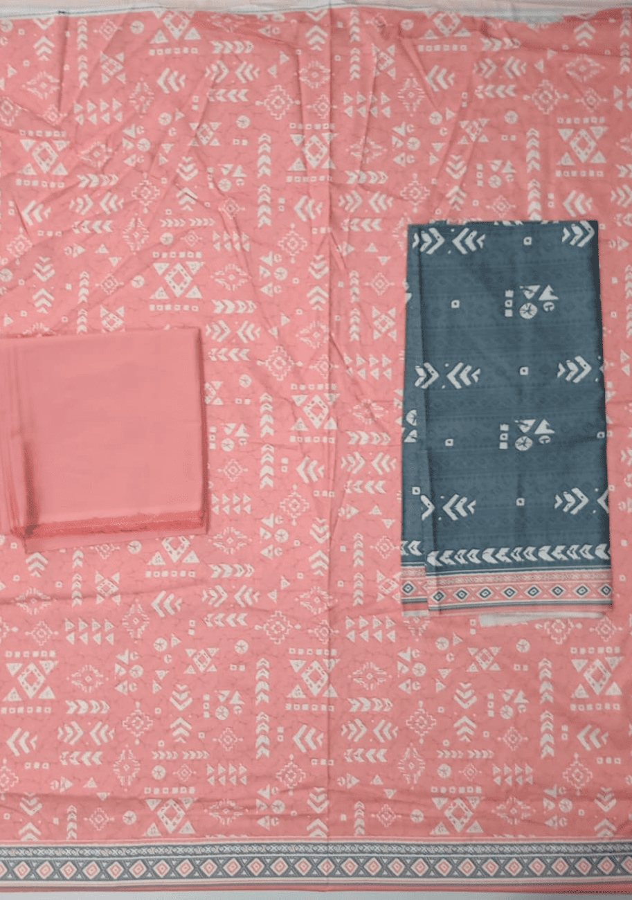 Riwayat Printed Dobby Linen 3pc V1 D1