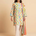 Alkaram Printed Luxury Lawn Shirt & DupattaD12