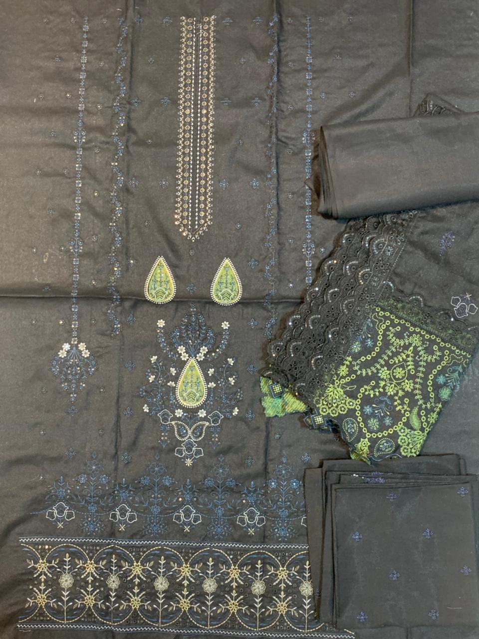 Embellish Fine Wool Embroidered 3pc D2