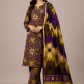 Bin Inam Zee Fashion Doriya Linen Allover 3pc v2-D6