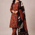 Bin Inam Zee Fashion Doriya Linen Allover 3pc v2-D9